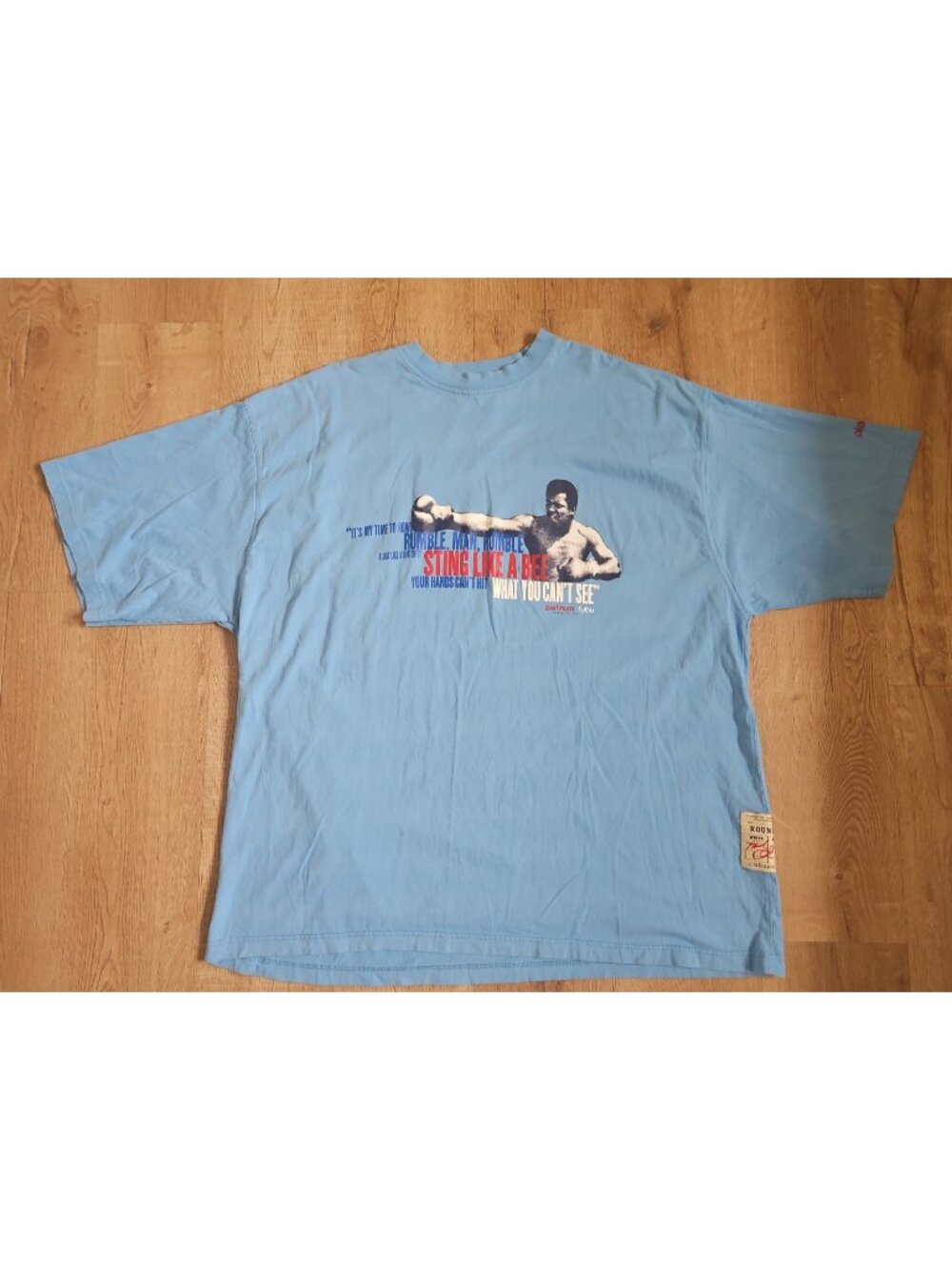 FUBU Muhammad Ali Quote Platinum T-Shirt Men's 3XL